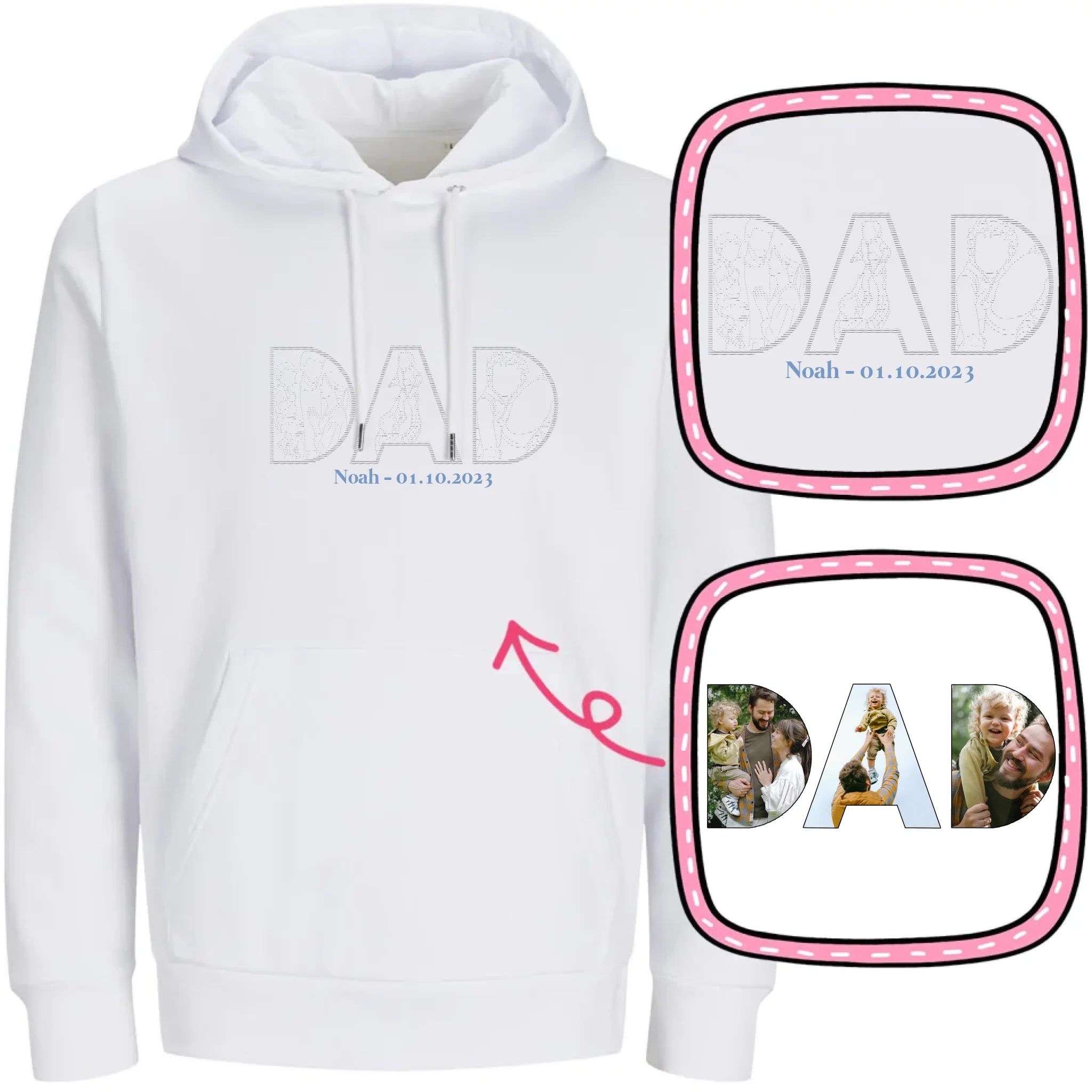 Hoodie-DoublePreview White