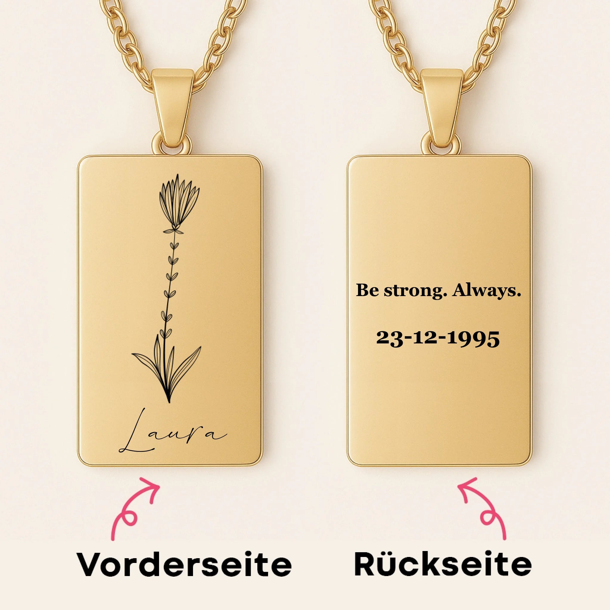 Star Mock-up Gold German