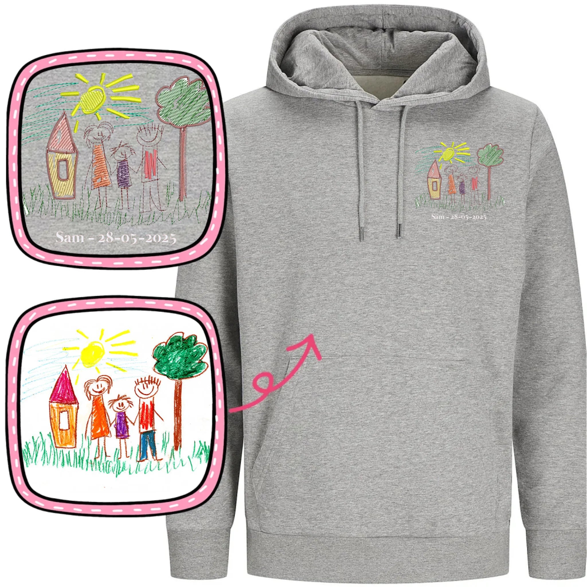 Hoodie-DoublePreview Gray 1