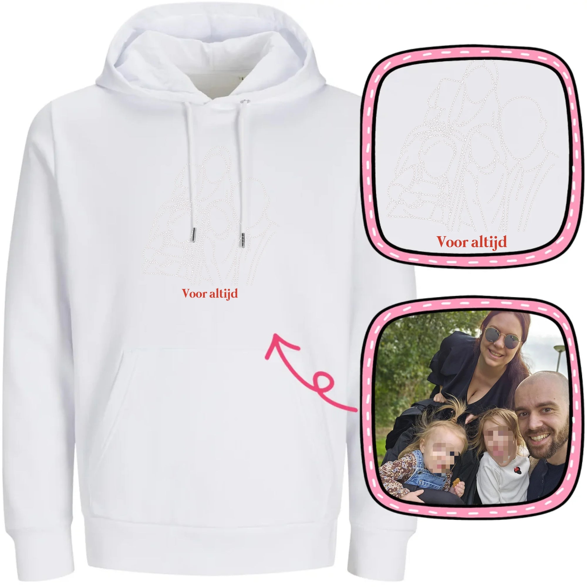 Hoodie-DoublePreview White