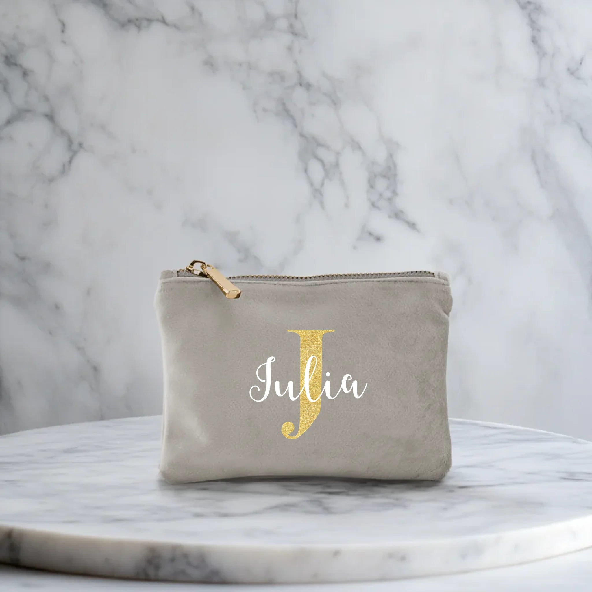 Velvet Bag - Grey Small1