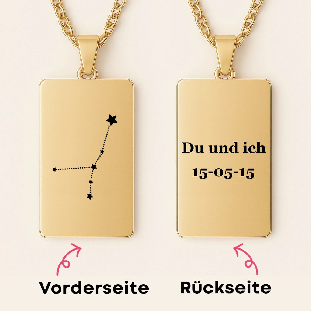 Star Mock-up Gold German
