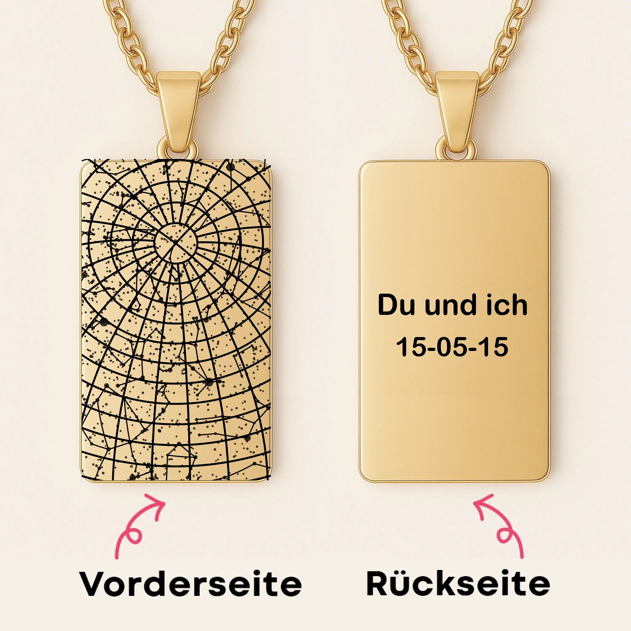 Star Mock-up Gold German