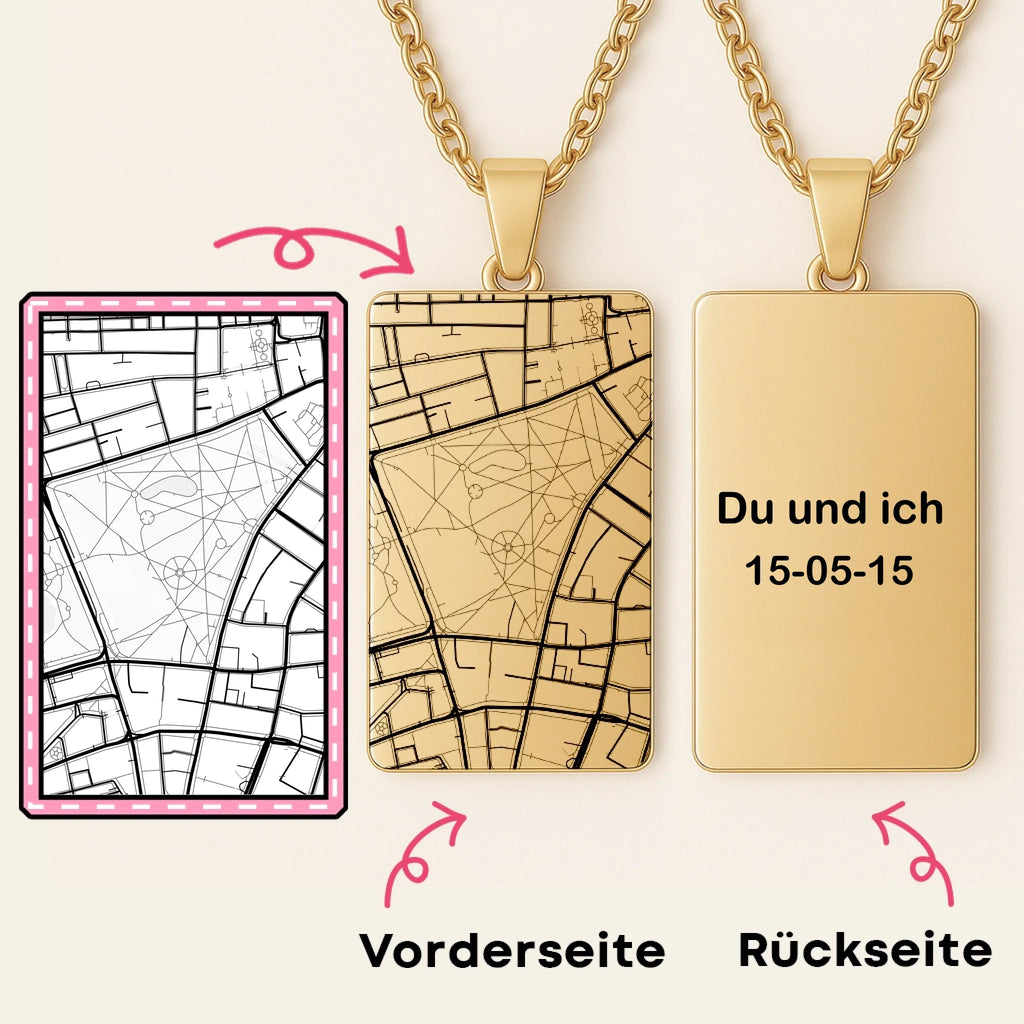 Map Mock-up Gold German