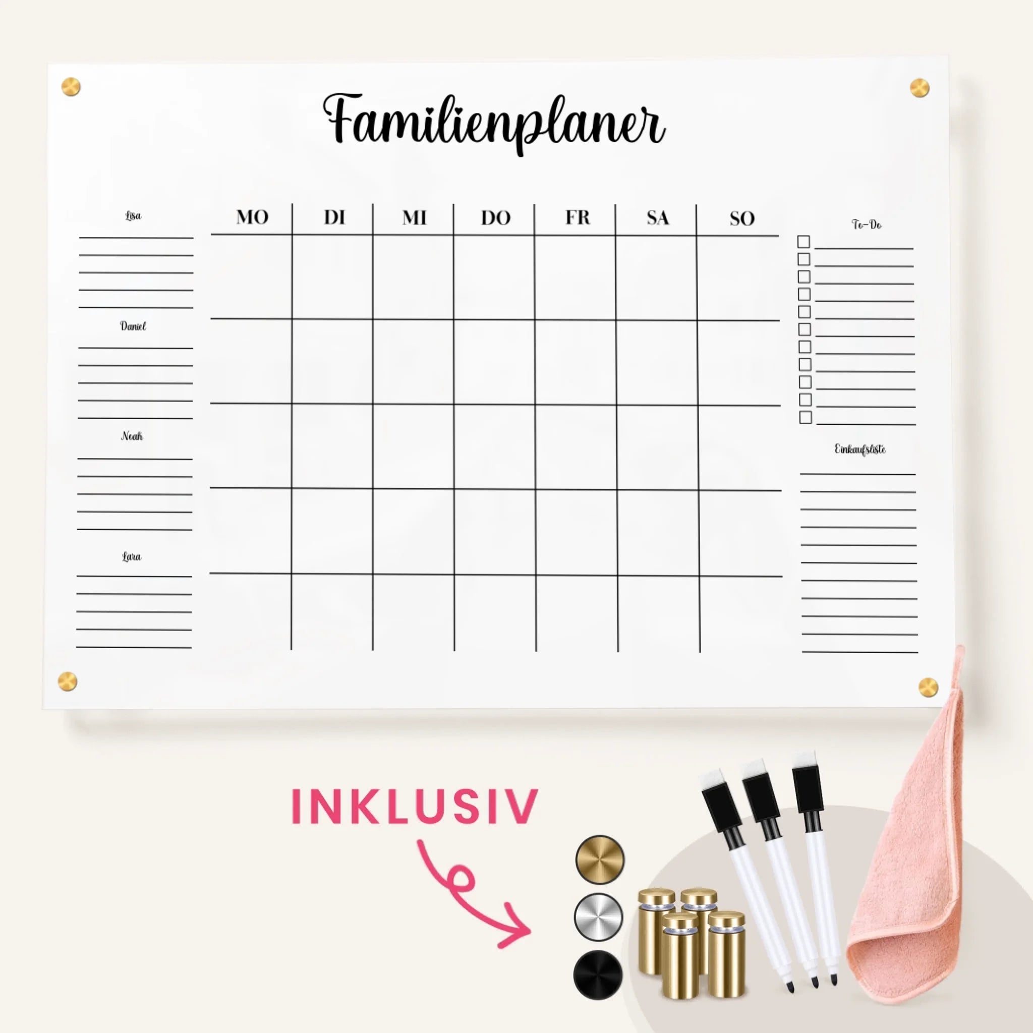 Plexi Planner with included DE 70x50