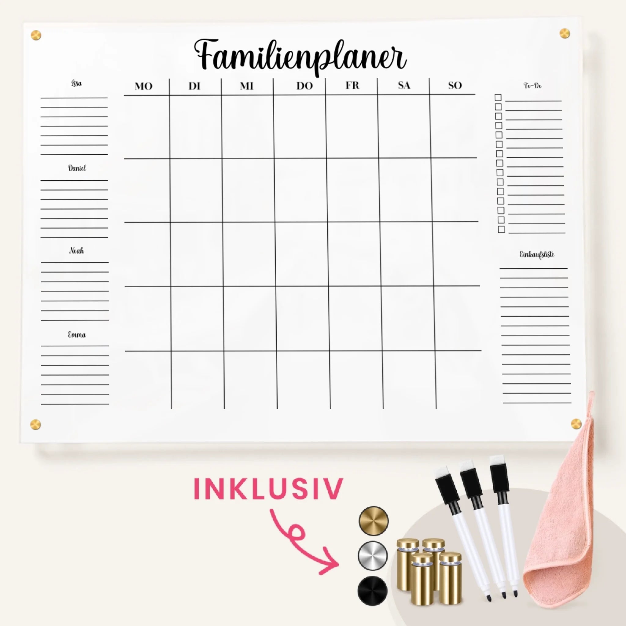 Plexi Planner with included DE 80x60