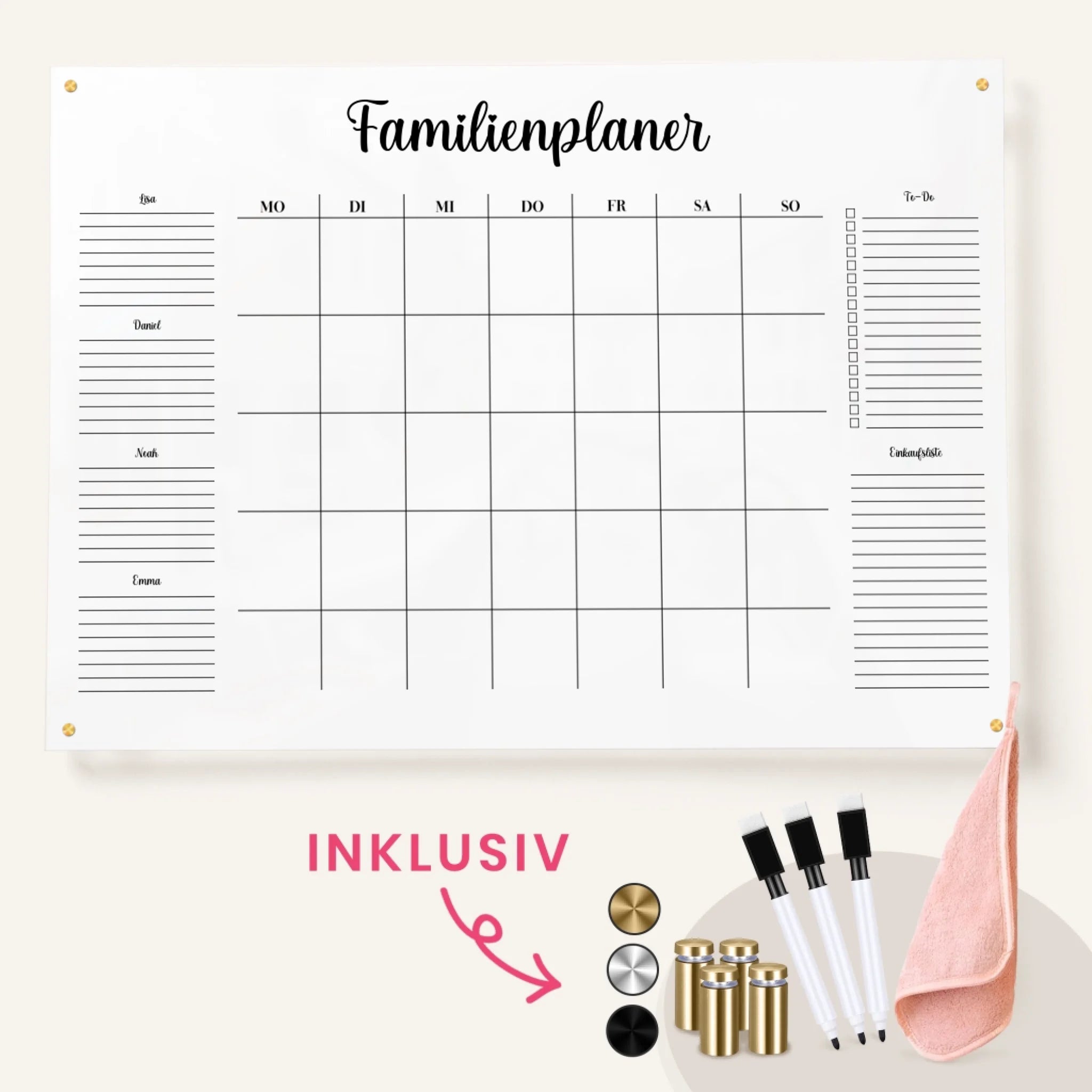 Plexi Planner with included DE 70x50