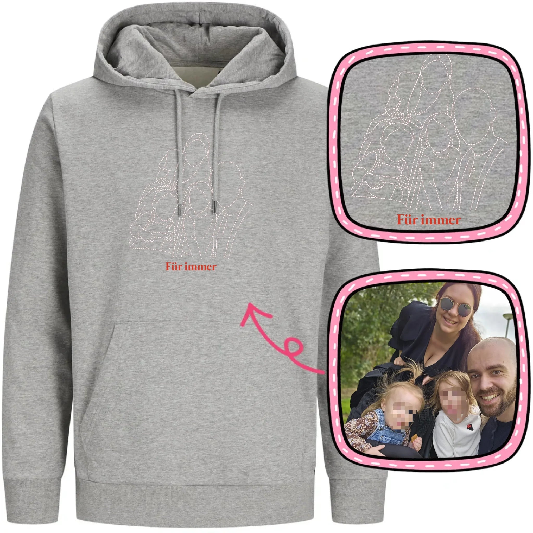 Hoodie-DoublePreview Gray