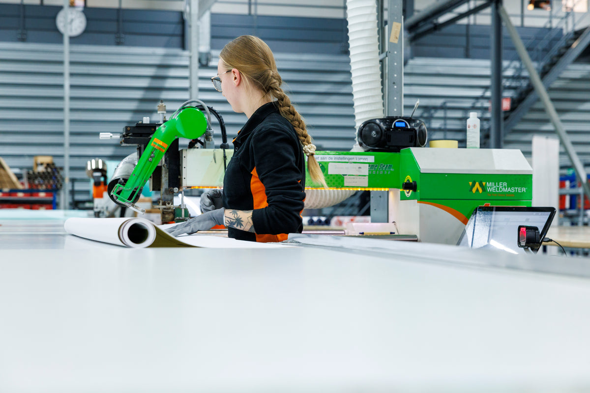 Grootformaat materiaalverwerking